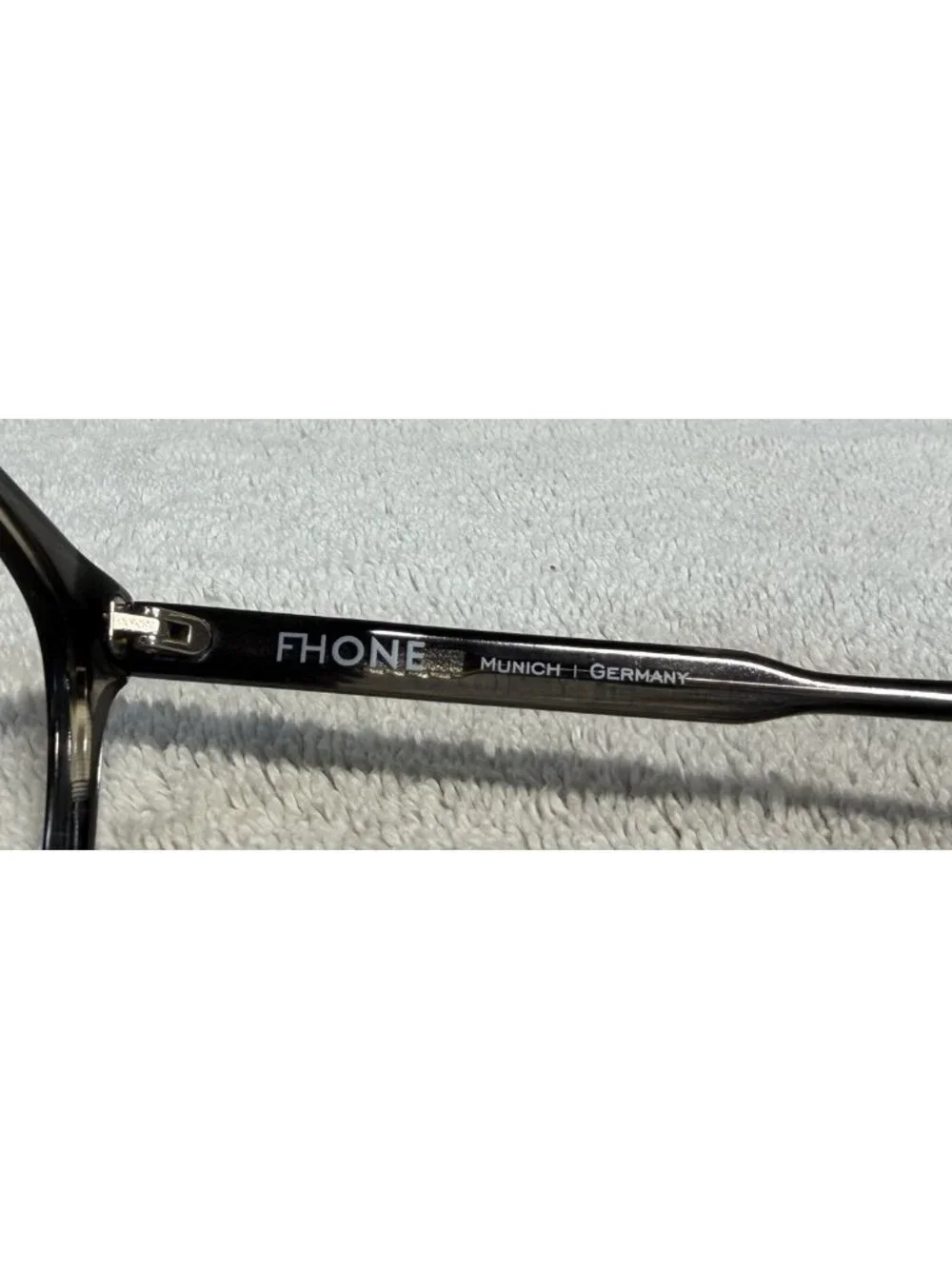FHONE Boyd TGH 109 Gray Brown Horn Square Eyeglasses Frames 42-20-145 Germany